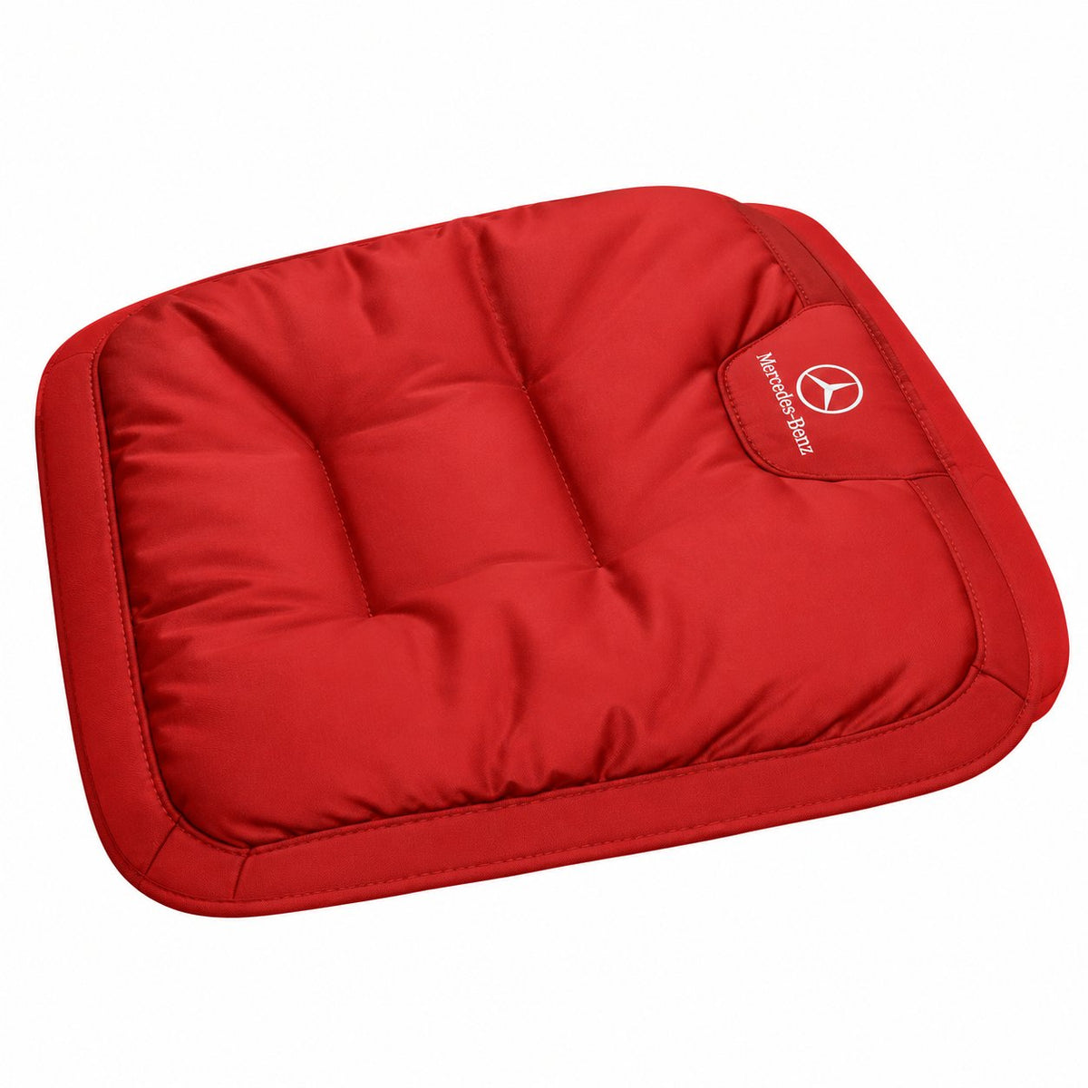 couleur Rosso — Cuscino Sedile Auto Personalizzato con Logo Ricamato