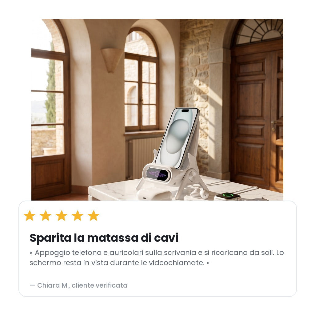 Recensione verificata: sparita la matassa di cavi