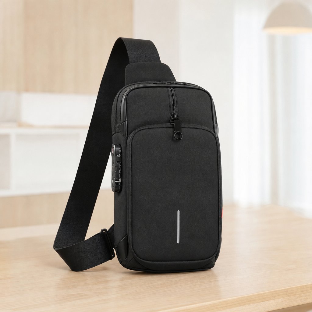 situation — Borsa a Tracolla Antifurto con Lucchetto a Combinazione