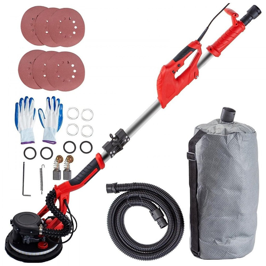 Levigatrice per cartongesso 850 W con anello LED e aspirazione