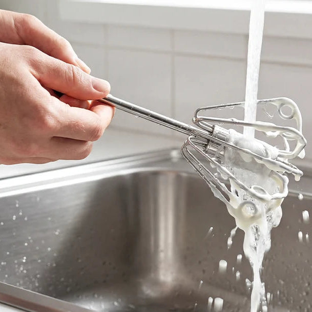 Frusta Semiautomatica in Acciaio Inox – Premi e Monta, Senza Elettricità
