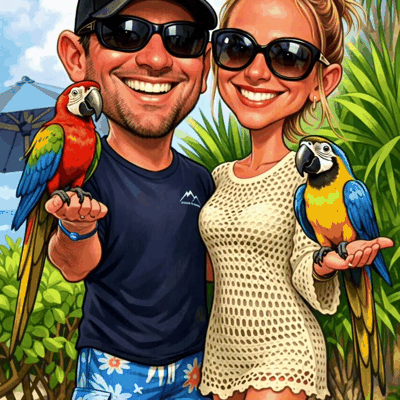 gif — Poster Caricatura di Coppia Personalizzata