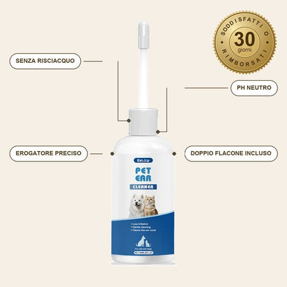 infographie — Detergente Auricolare per Cani e Gatti