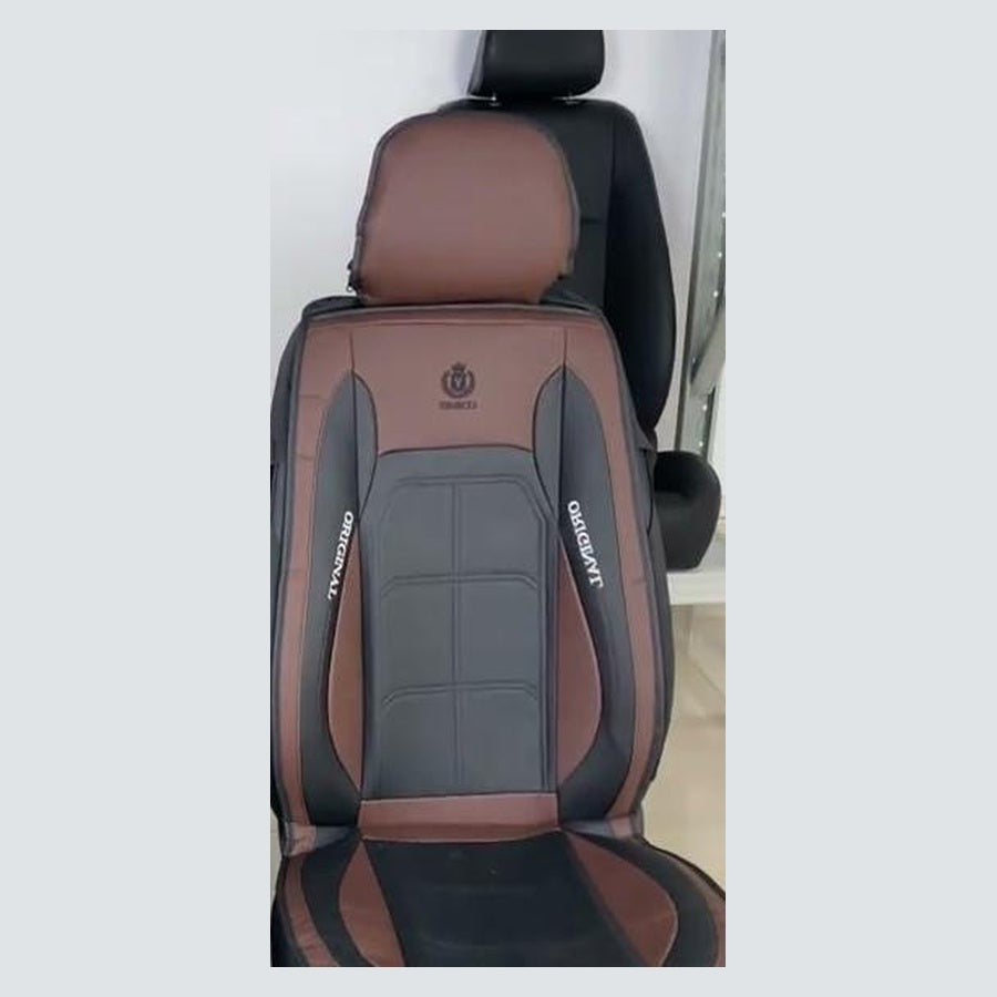 colore Marrone — Coprisedili Auto Premium 9 Pezzi