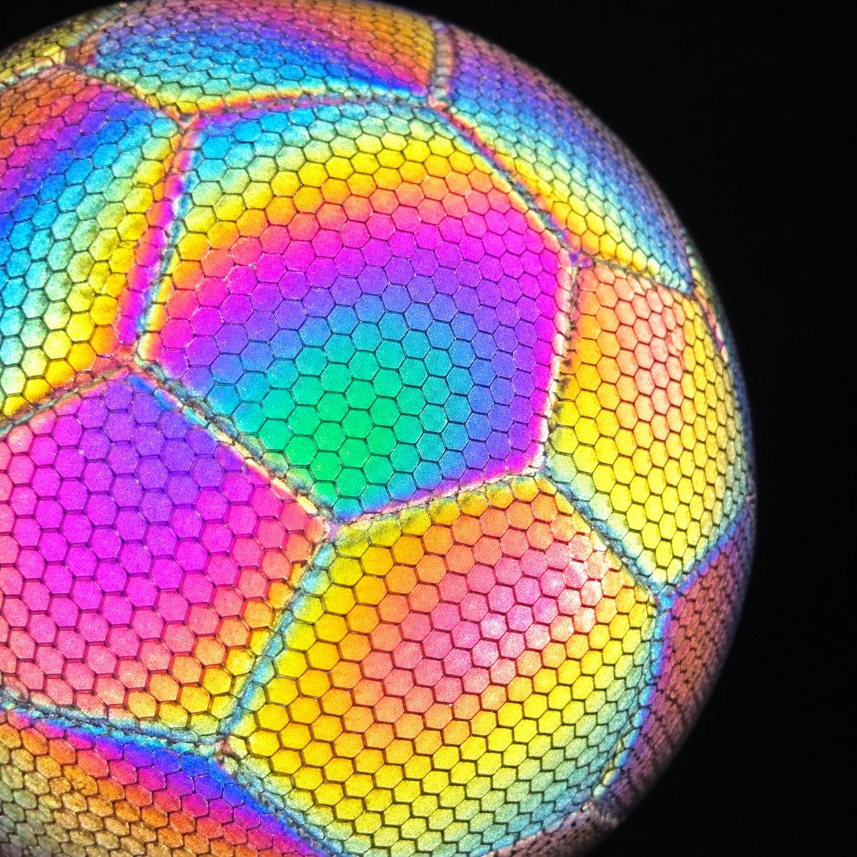 situation — Pallone olografico taglia 5 – effetto arcobaleno con il flash