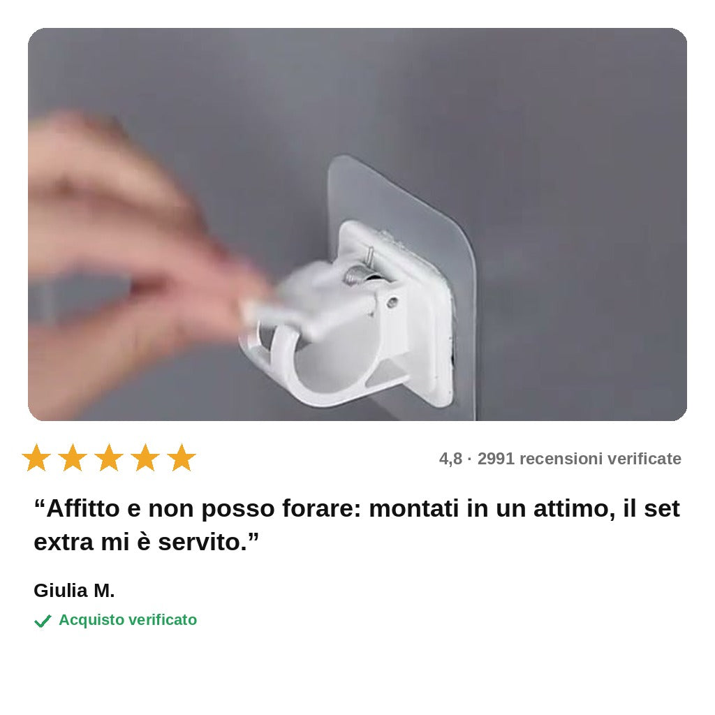 avis — TendaFix™ – Supporti Adesivi per Bastone Tenda, Senza Forare