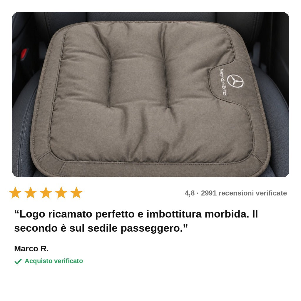 avis — Cuscino Sedile Auto Personalizzato con Logo Ricamato