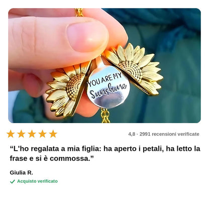 avis — Collana Girasole Apribile « You Are My Sunshine »