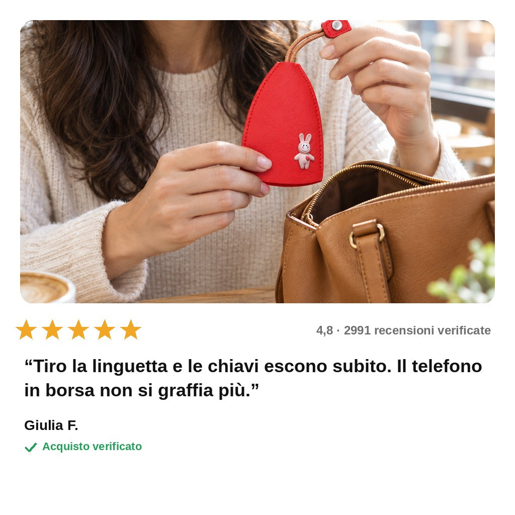 avis — Custodia Portachiavi Estraibile in Ecopelle