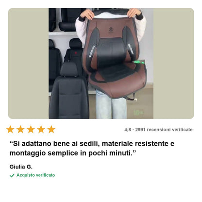 avis — Coprisedili Auto Premium 9 Pezzi in Pelle PU