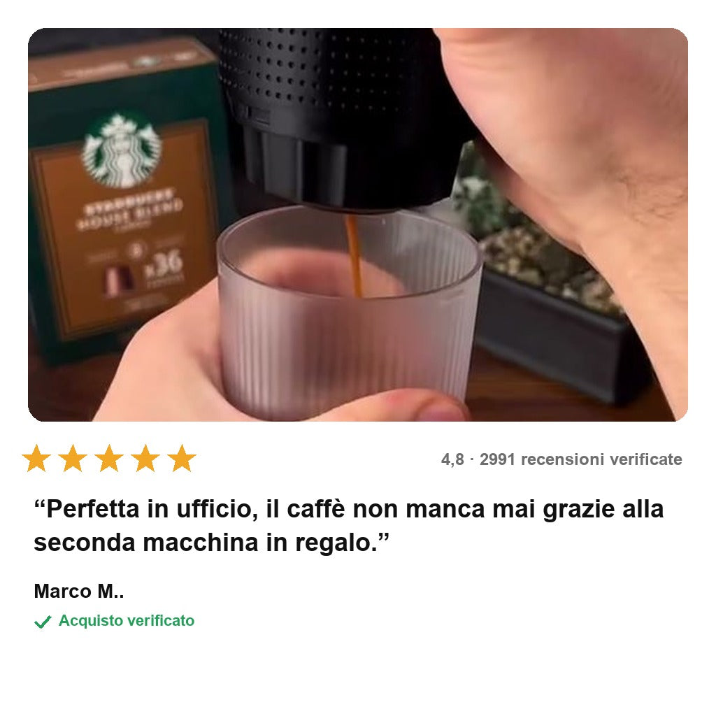 avis — Macchina da Caffè Portatile CaffèVia™ – Espresso Ovunque, Senza Fili