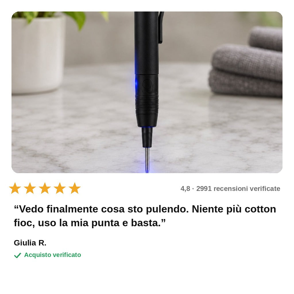 avis — Pulisci Orecchie con Telecamera HD – Vedi in Diretta sullo Smartphone