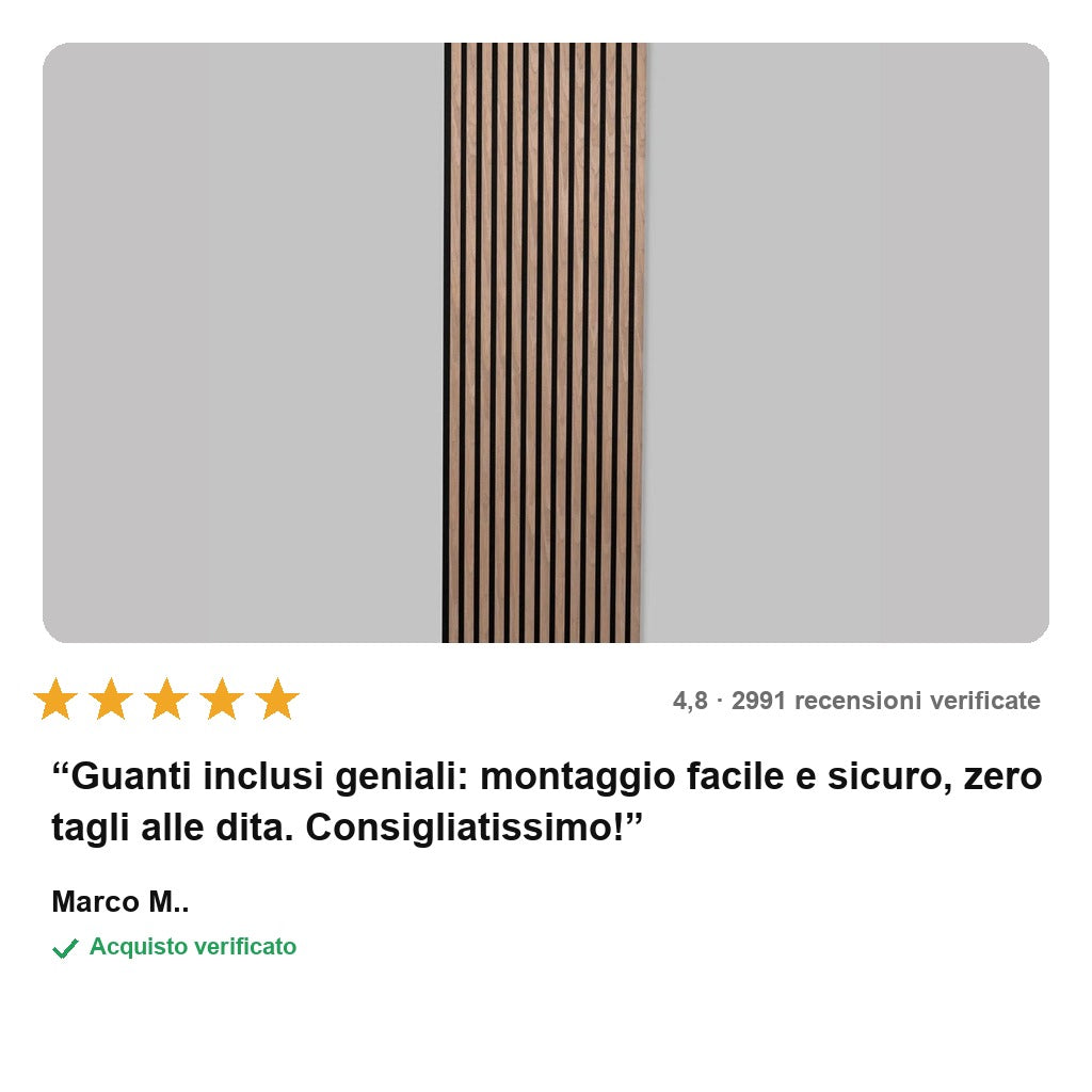 avis — Pannelli Fonoassorbenti in Legno 3D – Set da 2 Pannelli 60x60 cm
