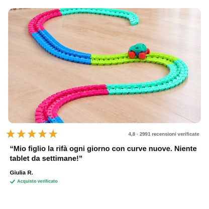 avis — FlexiPista™ – Pista Flessibile per Macchinine, Tracciato Componibile