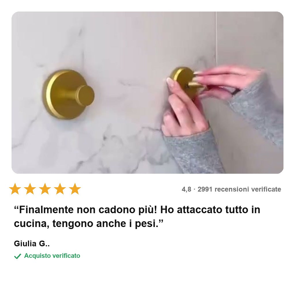 avis — SaldoGrip™ – Gancio a Ventosa in Acciaio Senza Foratura