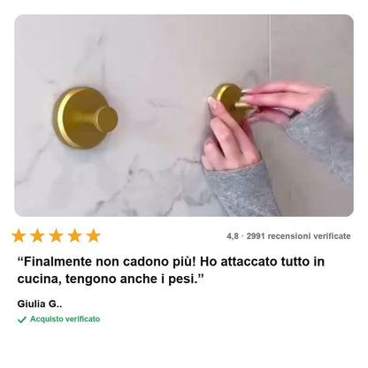 avis — SaldoGrip™ – Gancio a Ventosa in Acciaio Senza Foratura