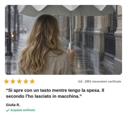avis — Ombrello Pieghevole Automatico – Apertura e Chiusura con un Tasto