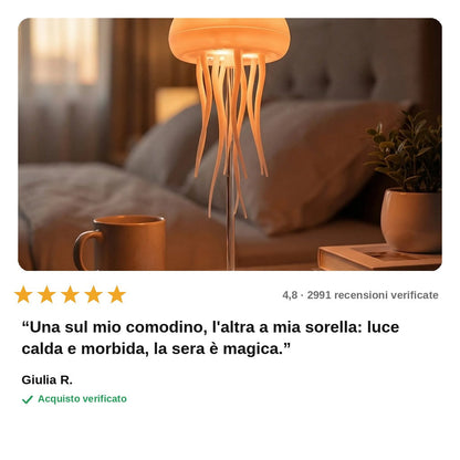 avis — Lampada Medusa LED – Luce Calda d'Atmosfera con Base Trasparente
