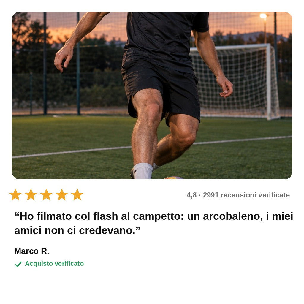avis — Pallone olografico taglia 5 – effetto arcobaleno con il flash