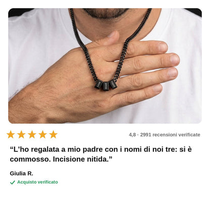 avis — Collana Uomo con Nomi Incisi – I nomi che porti con te