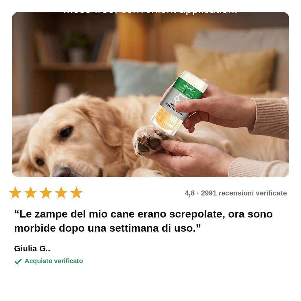 avis — PawSoft™ – Stick Idratante Protettivo per Zampe di Cane