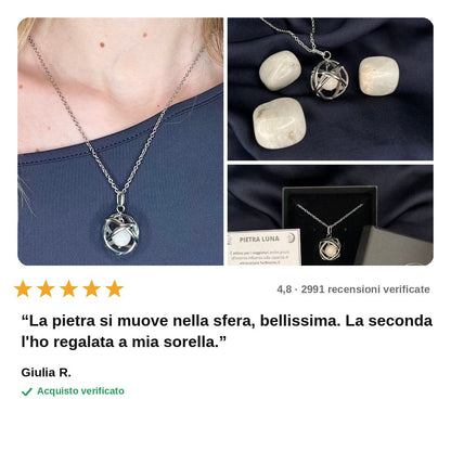 avis — Collana Ciondolo Genesa con Pietra Naturale