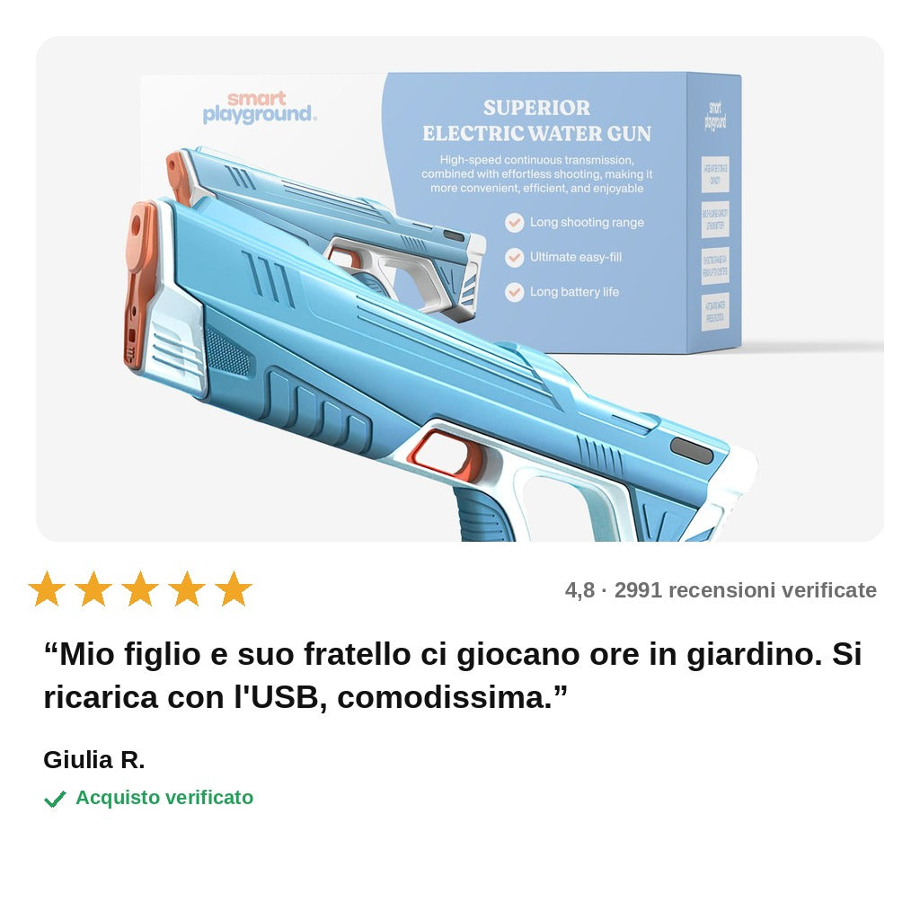 avis — Pistola ad Acqua Elettrica Automatica — Ricaricabile USB