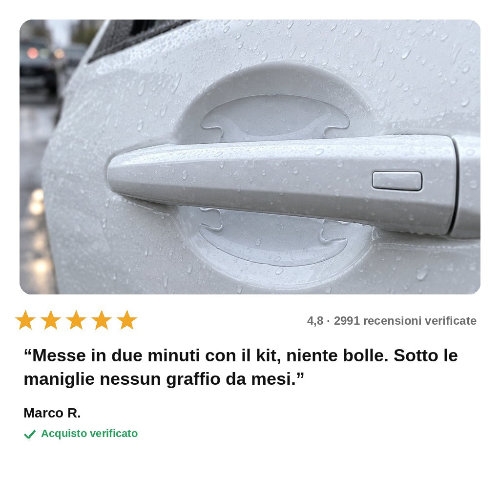 avis — Pellicole Protettive Maniglie Auto – Set 8 pezzi (anteriori + posteriori)