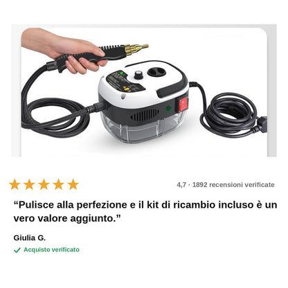 avis — VaporMax Pro™ — Pulitore a Vapore Industriale 2500W
