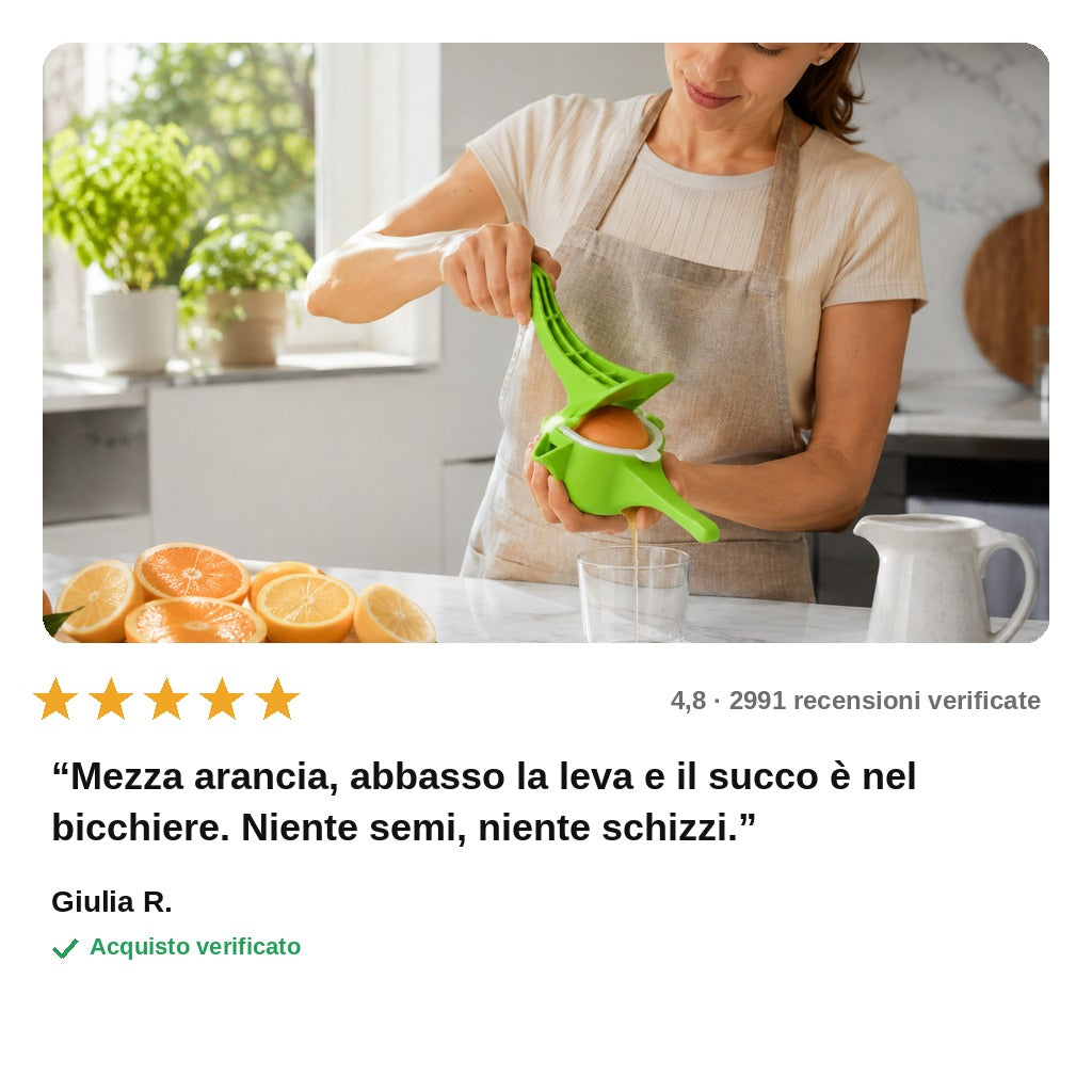 avis — Spremiagrumi Manuale a Leva – Succo Fresco con una Sola Pressione