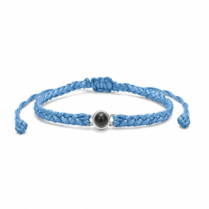 couleur Azzurro — Fotolente™ – Bracciale Personalizzato con la Tua Foto