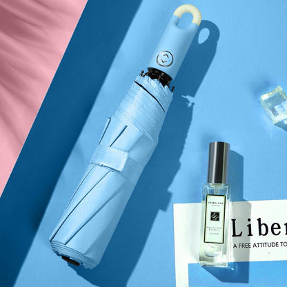couleur Blu — Ombrello Pieghevole Automatico – Apertura e Chiusura con un Tasto