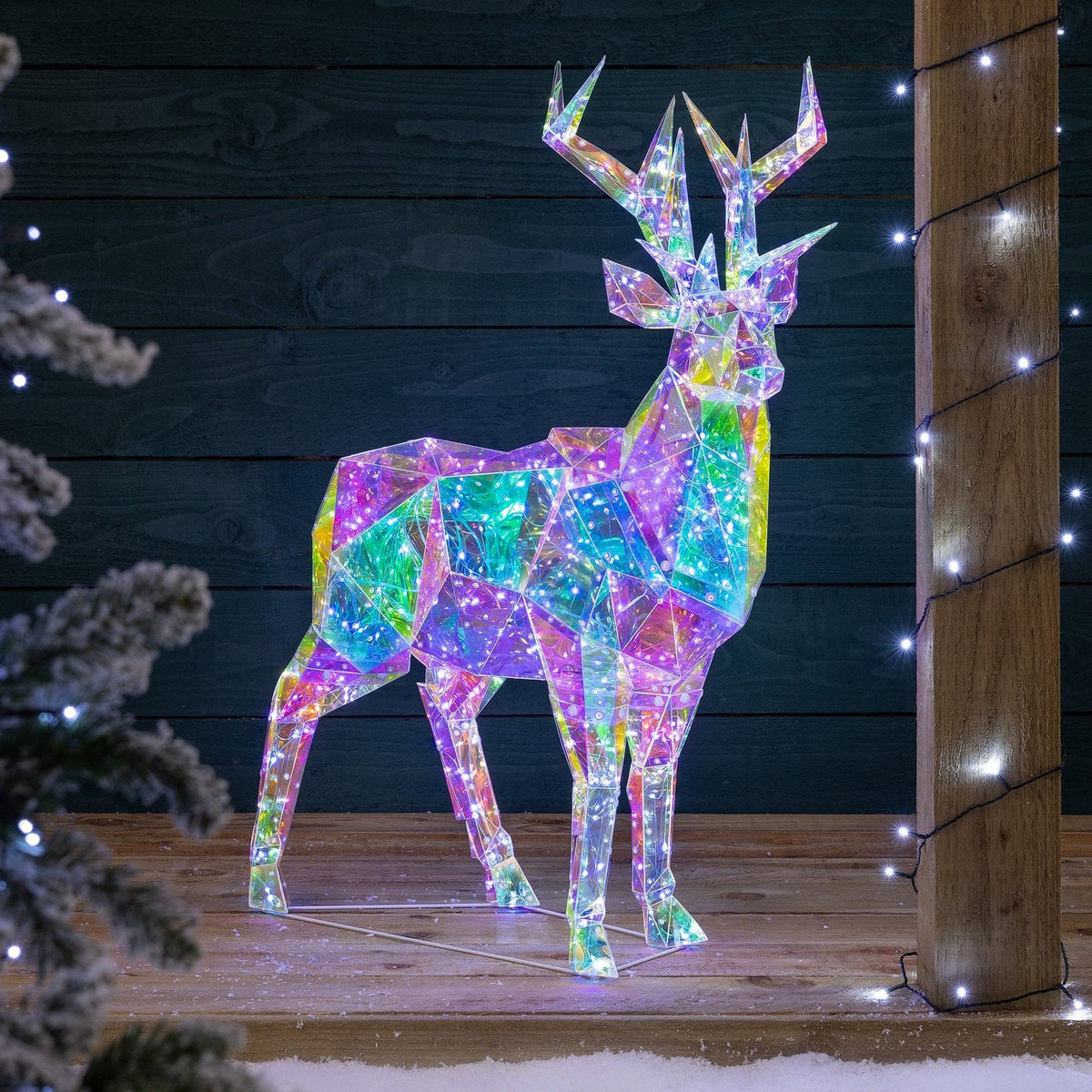 situation — Renna Luminosa Iridescente 90 cm – 350 LED per Interno ed Esterno