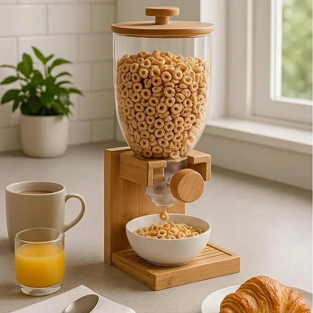packshot — GreenGrain™ – Dispenser di Cereali in Bambù