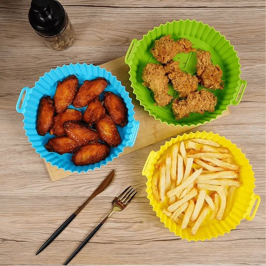 packshot — Set 8 Stampini in Silicone Antiaderente per Friggitrice ad Aria