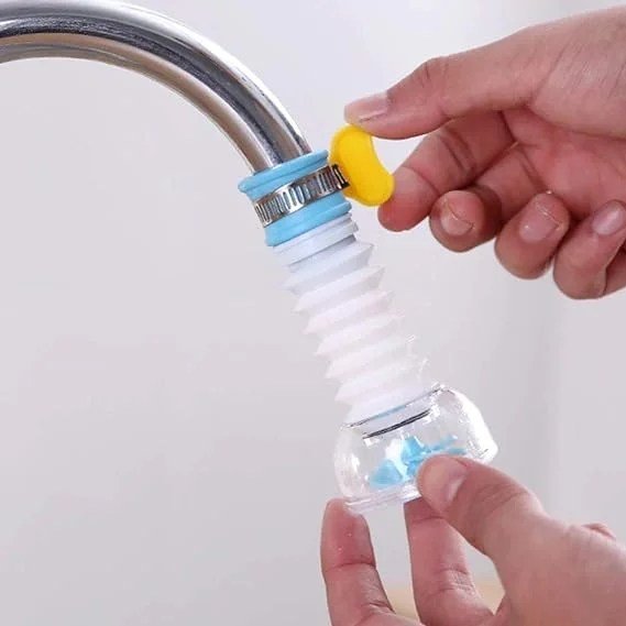 situation — Prolunga Flessibile per Rubinetto – Getto a Pioggia Anti-Schizzi, Orientabile a 360°