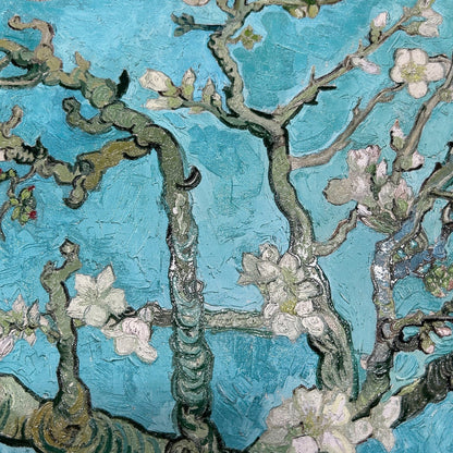 situation — Quadro Van Gogh «Mandorlo in Fiore» con cornice dorata