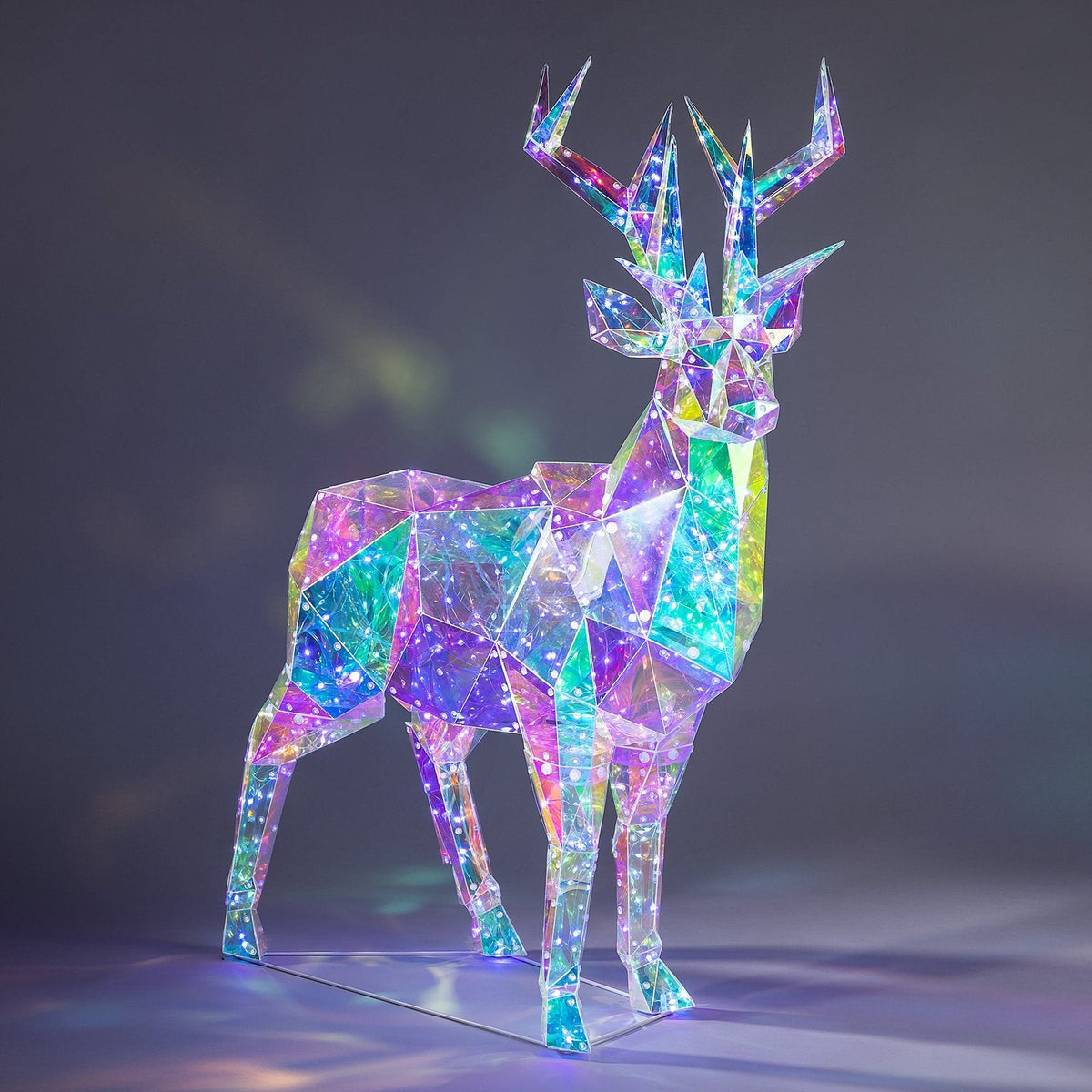 situation — Renna Luminosa Iridescente 90 cm – 350 LED per Interno ed Esterno