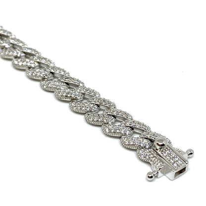 situation — Bracciale Groumette Iced con Zirconi