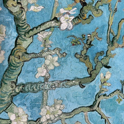 situation — Quadro Van Gogh «Mandorlo in Fiore» con cornice dorata