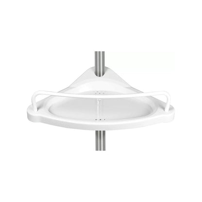 packshot — Mensola Angolare Telescopica per Doccia – 4 Ripiani, Senza Fori