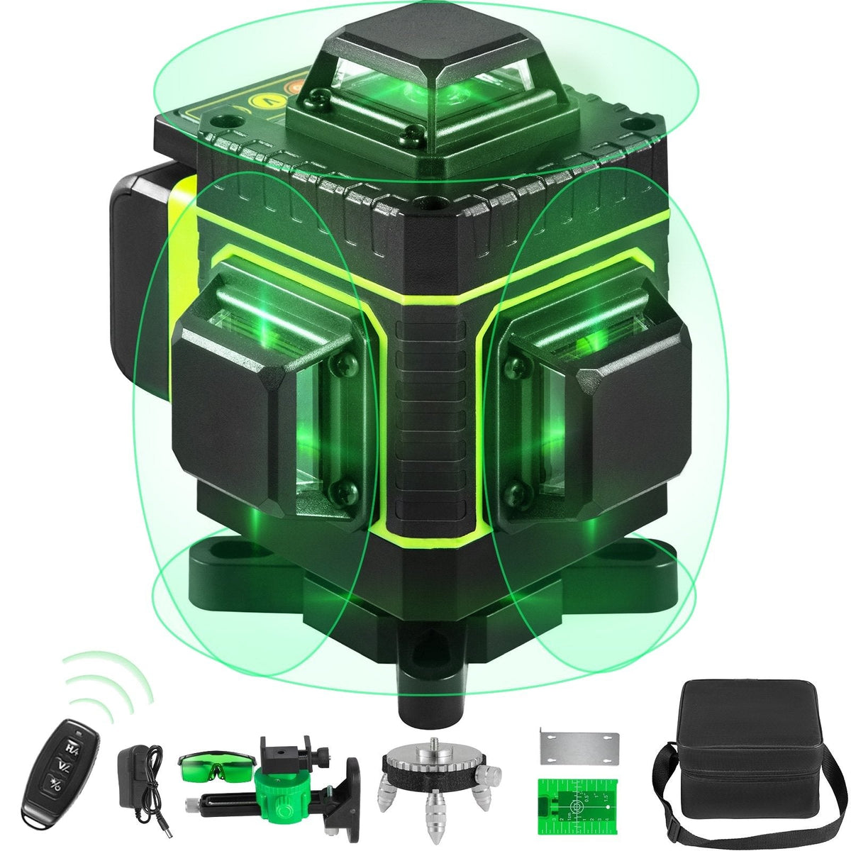 Livella laser 4D autolivellante, 16 linee verdi