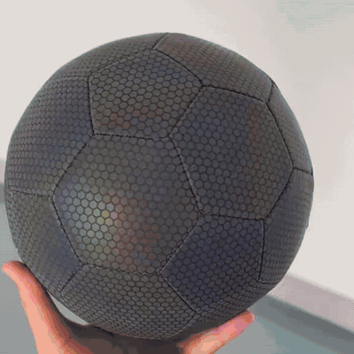 gif — Pallone olografico taglia 5 – effetto arcobaleno con il flash