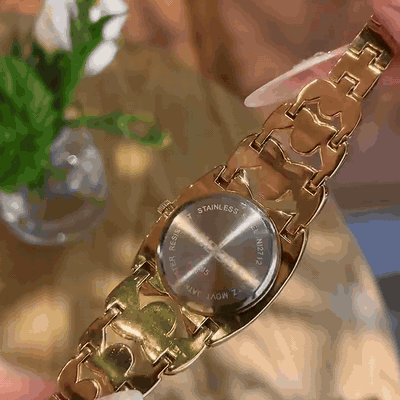 gif — Orologio Gioiello da Donna con Quadrante a Losanga e Strass