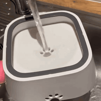 gif — Ciotola d'acqua antischizzi con disco galleggiante