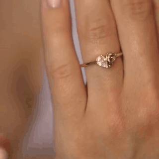 gif — Anello Cuore Pietre di Nascita – Due Pietre, Due Persone
