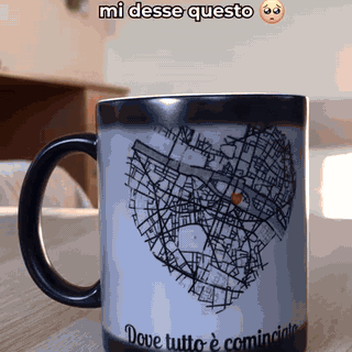 gif — Tazza Magica Termosensibile – Versa una bevanda calda e l'immagine appare