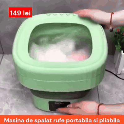 gif — Mini Lavatrice Pieghevole Portatile 8 L con Centrifuga