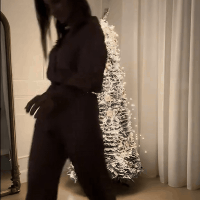 gif — Albero di Natale Innevato Slim – 180 cm