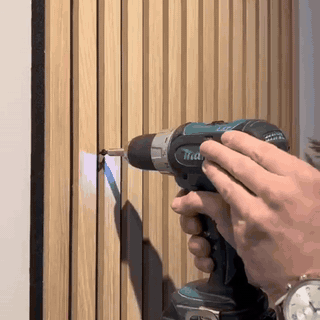 gif — Pannelli Fonoassorbenti in Legno 3D – Set da 2 Pannelli 60x60 cm